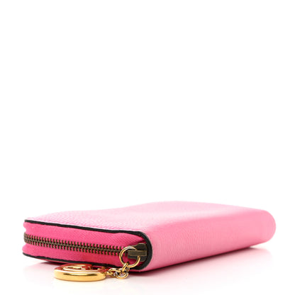 Gucci Cellarius Calfskin GG Marmont Charm Zip Around Wallet Pink Tropical Flower 4 of 8