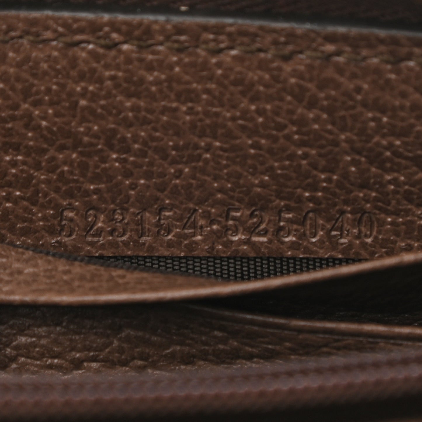 GG Supreme Monogram Web Ophidia Zip Around Wallet Brown