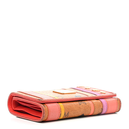 MCM Visetos Striped Trifold Wallet 4 of 10