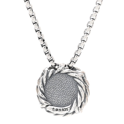 David Yurman Sterling Silver Citrine 8mm Petite Chatelaine Pendant Necklace 4 of 6