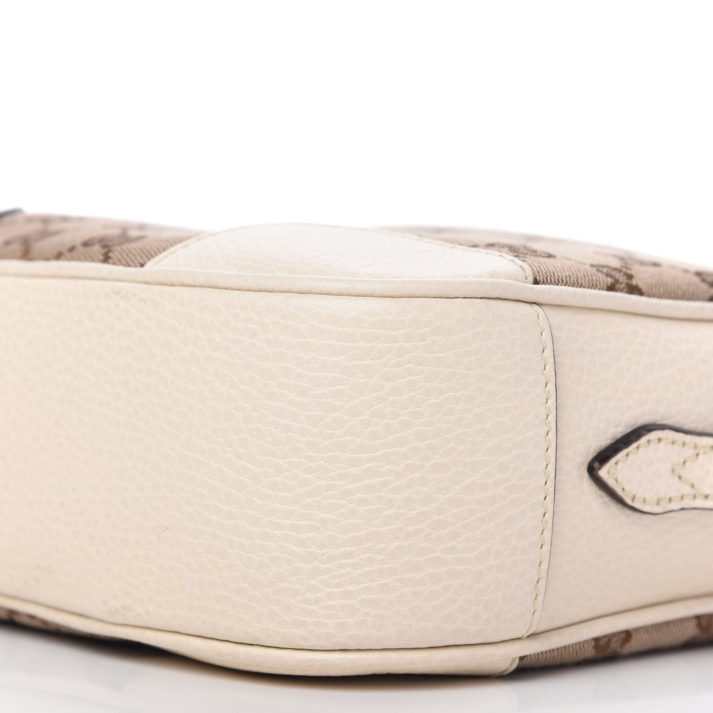 Monogram Dollar Calfskin Mini Bree Messenger Bag Beige Ebony Avoire