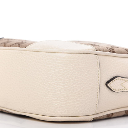 Gucci Monogram Dollar Calfskin Mini Bree Messenger Bag Beige Ebony Avoire 7 of 10