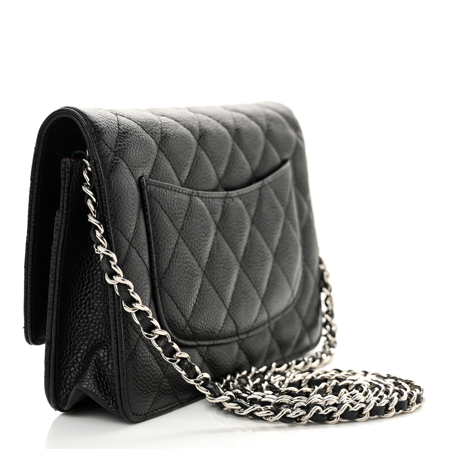 Chanel Caviar Quilted Wallet on Chain WOC Black 3 of 11