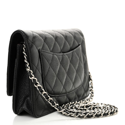 Chanel Caviar Quilted Wallet on Chain WOC Black 3 of 11