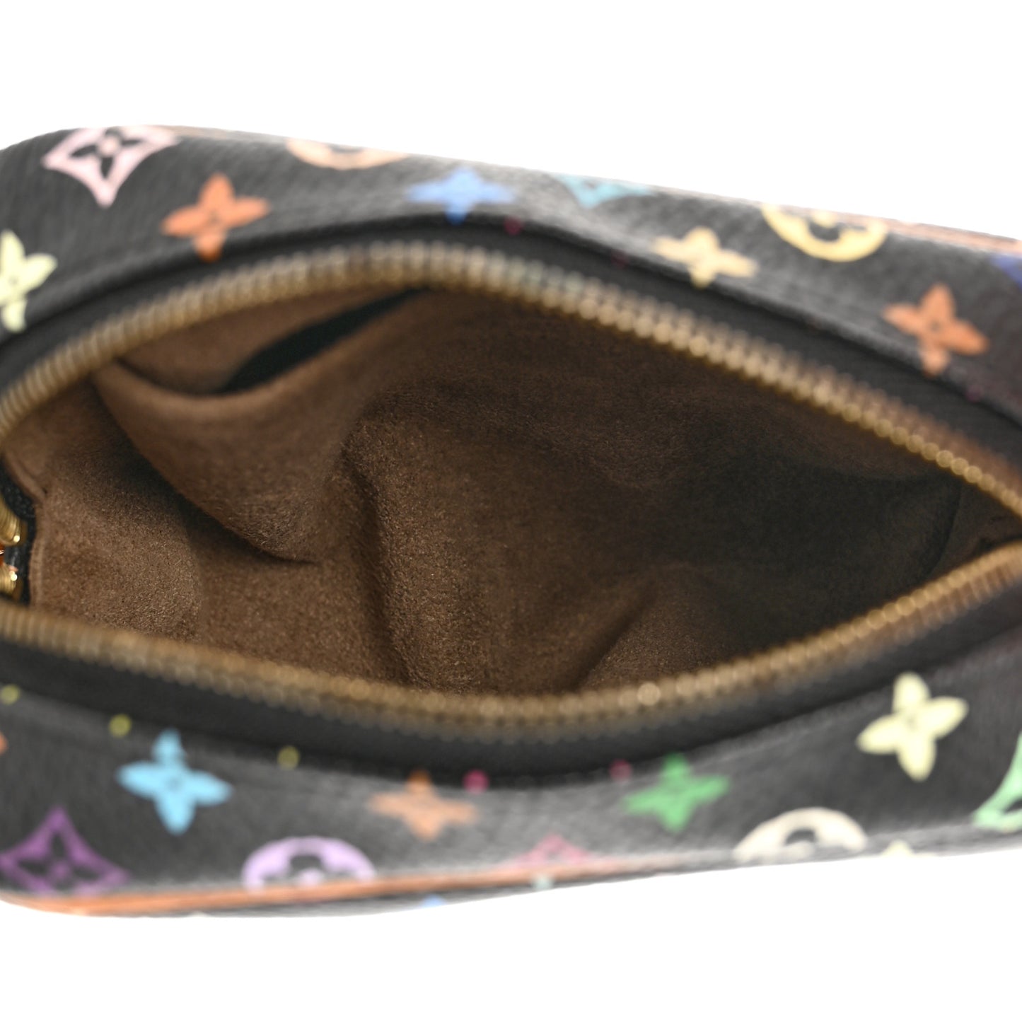 LOUIS VUITTON Monogram Multicolor Trousse Wapity Black