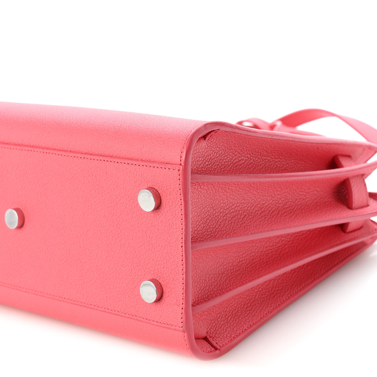 Grained Calfskin Baby Sac De Jour Rose Clair