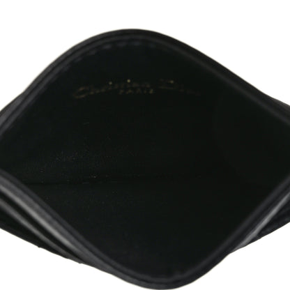 Christian Dior Supple Calfskin Cannage Caro Five-Slot Card Holder Black 5 of 8