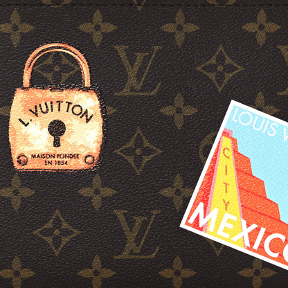 Louis Vuitton Monogram World Tour Neverfull MM GM Pochette 7 of 10