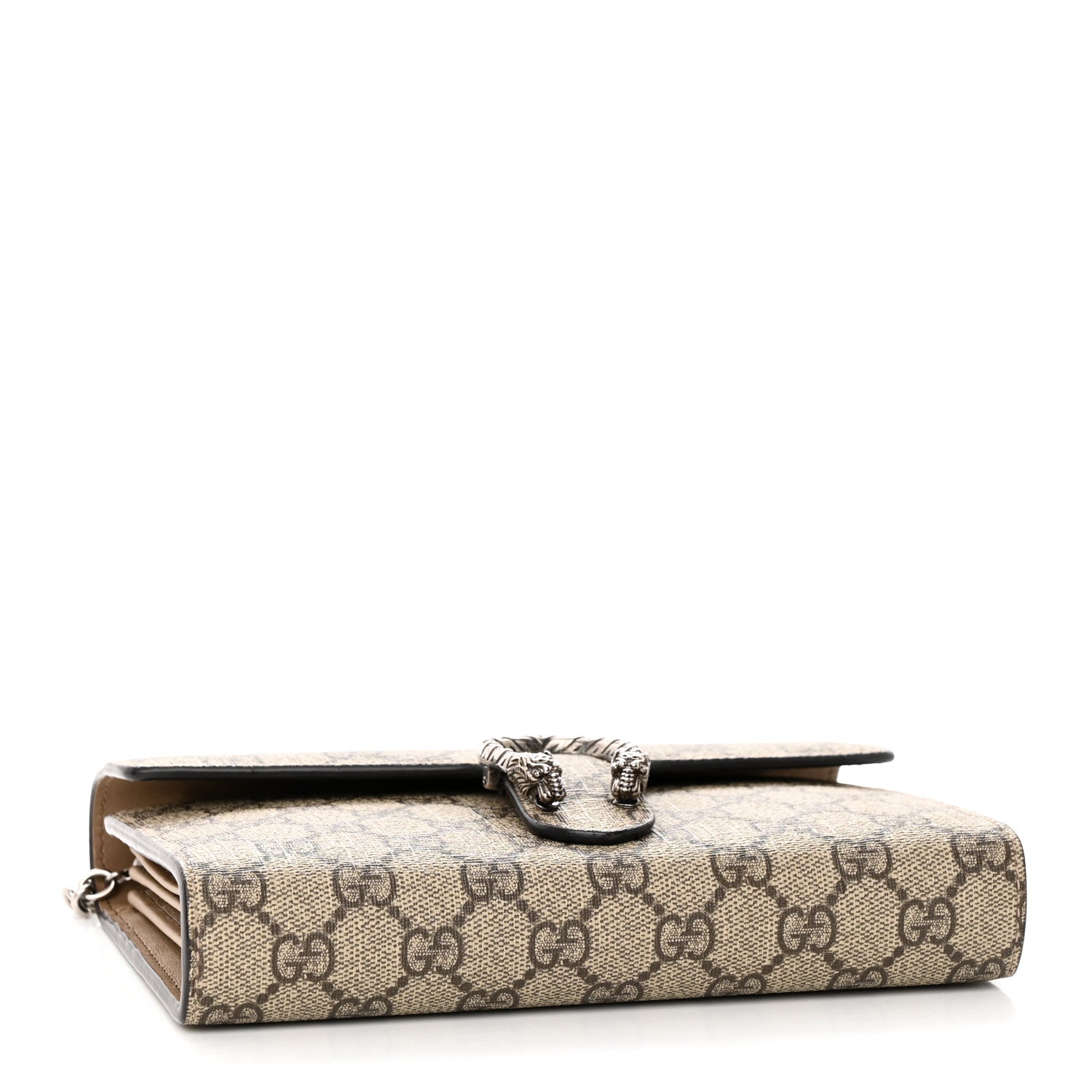 Gucci GG Supreme Monogram Mini Dionysus Chain Wallet Beige Taupe 4 of 11