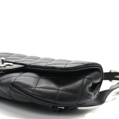 Chanel Calfskin Quilted CC Uniform Flap Belt Bag Black 11 of 12