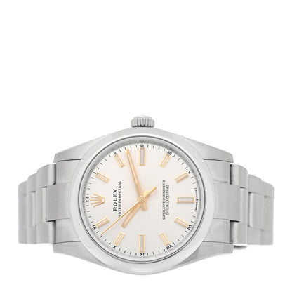 Rolex Stainless Steel 34mm Oyster Perpetual Watch Silver 124200 2 of 5