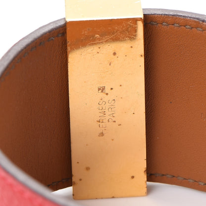 Hermes Epsom Collier de Chien CDC Bracelet L Rouge Casaque 5 of 10