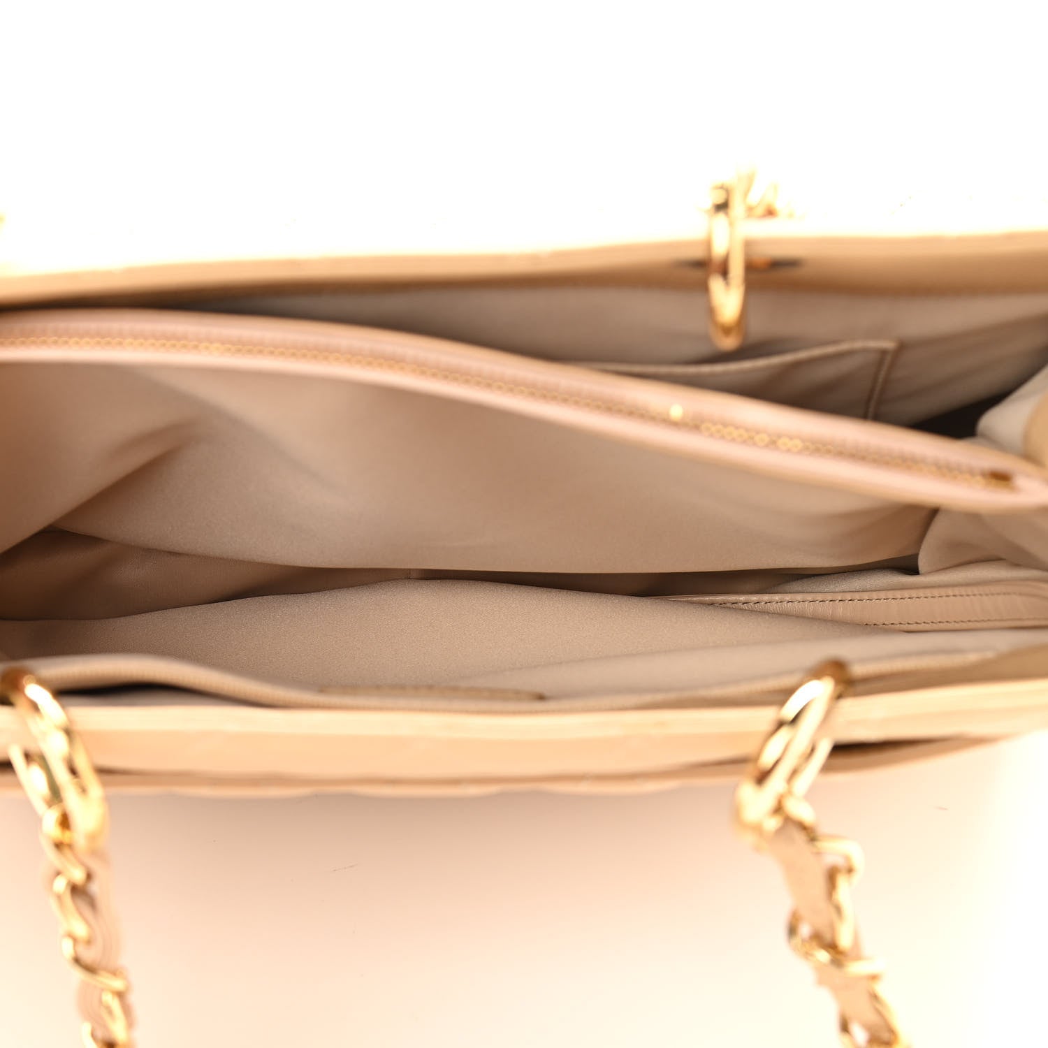 Chanel Caviar Quilted Grand Shopping Tote GST Beige Clair 6 of 11