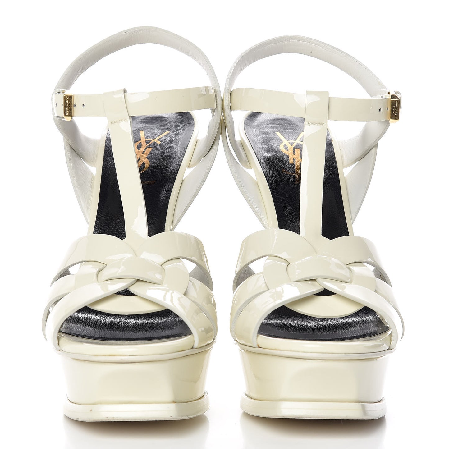 Patent Tribute 105 Platform Sandals 38 Ivory