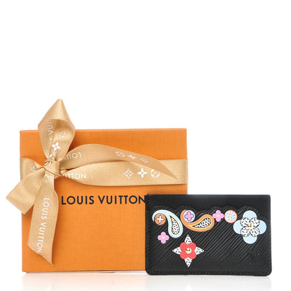 Louis Vuitton Epi Flower Remix Card Holder Black 7 of 7