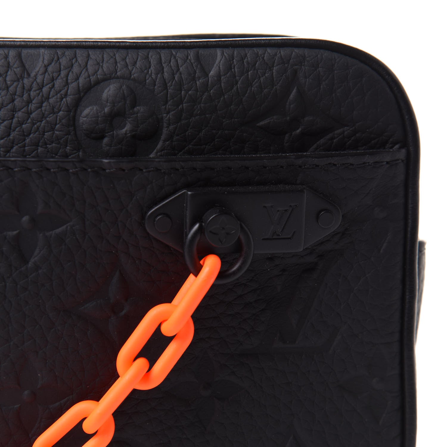 Louis Vuitton Taurillon Monogram Uniformes Solar Ray Soft Pochette Volga Belt Bag Black 9 of 11