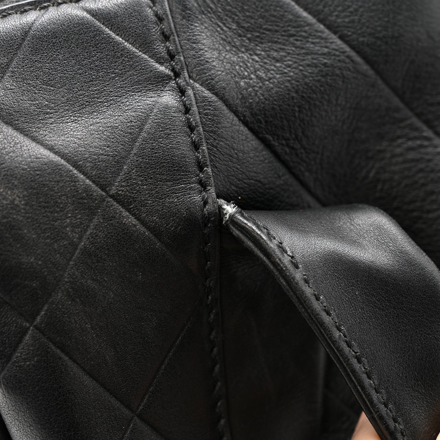 Chanel Calfskin CC Chevron All Day Long Boston Black 13 of 14