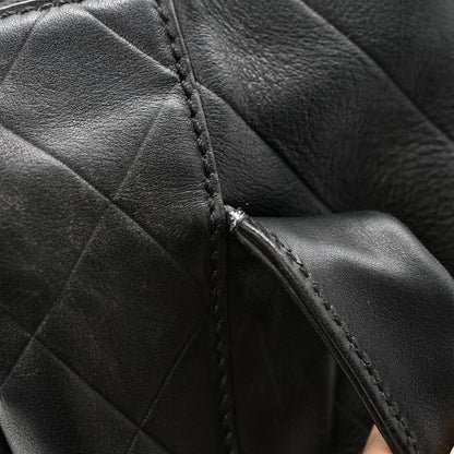 Chanel Calfskin CC Chevron All Day Long Boston Black 13 of 14