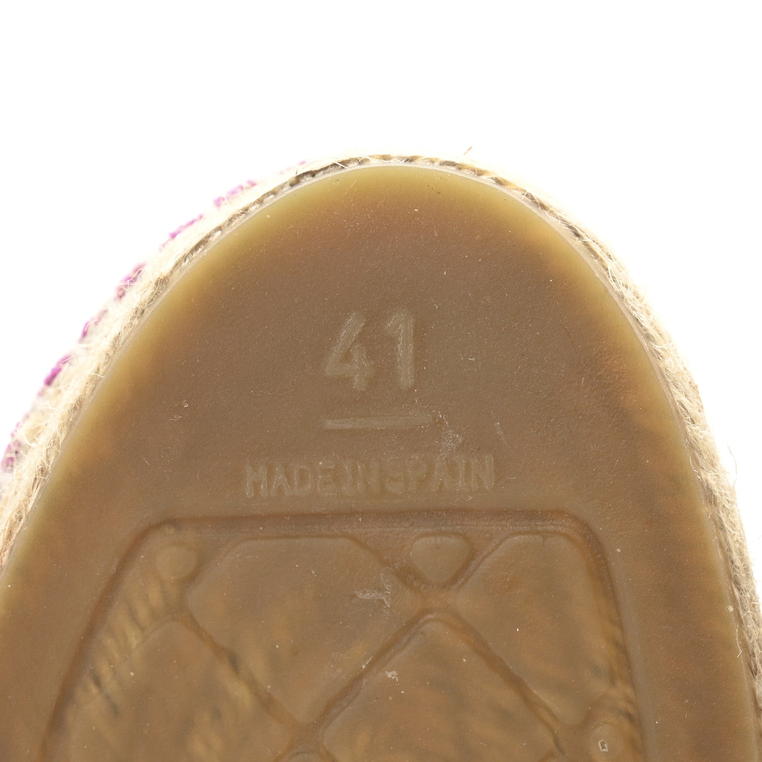 Chanel Toile Sequin CC Espadrilles 41 Pink Dark Pink 7 of 9