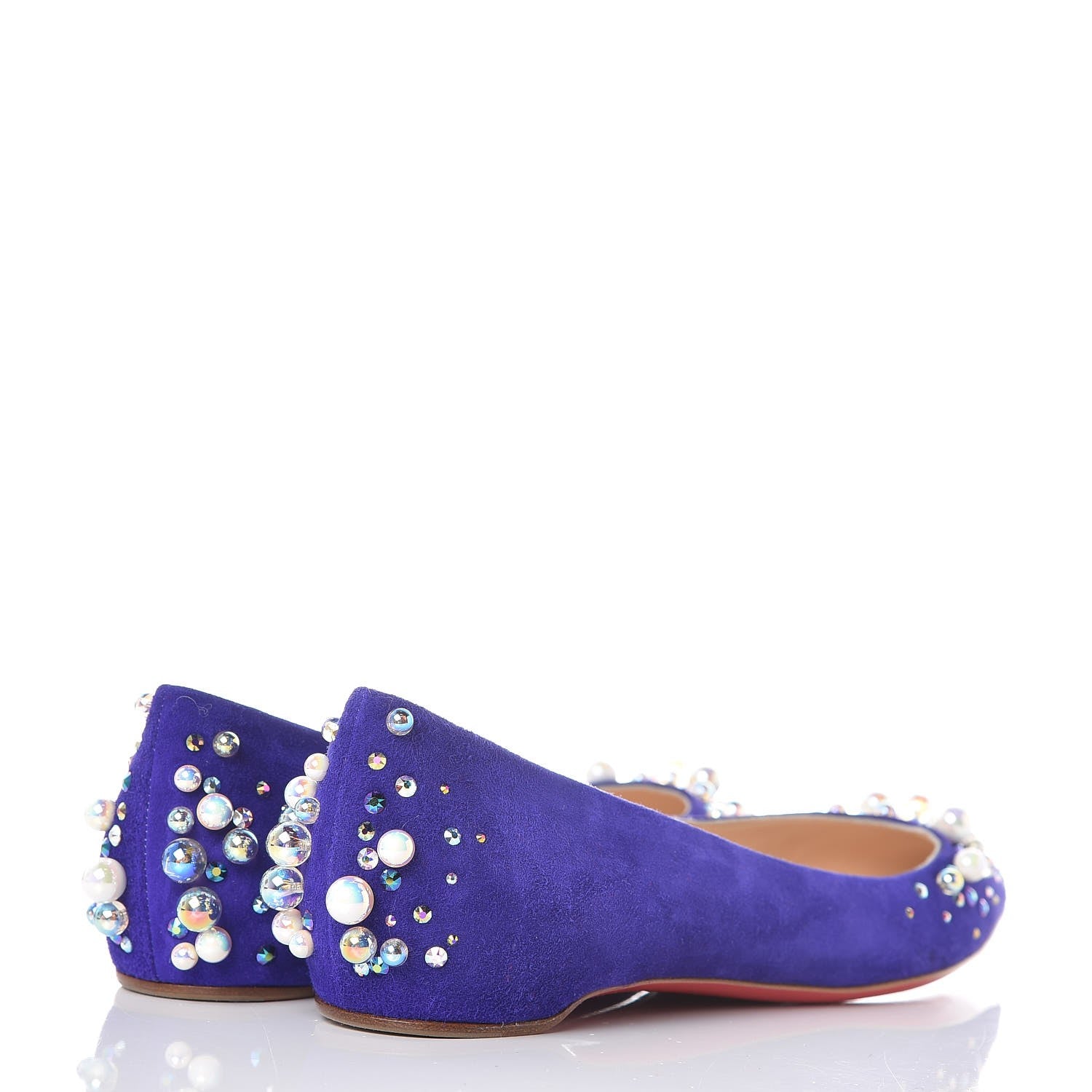 Christian Louboutin Veau Velours Candiflat Flat 36.5 Purple Pop 4 of 8
