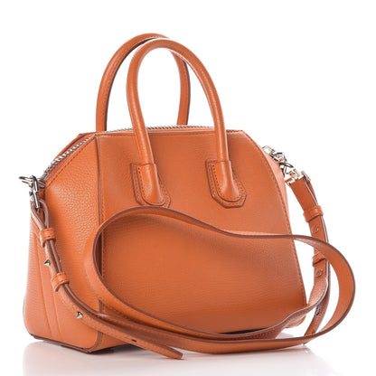 Givenchy Sugar Goatskin Mini Antigona Rust 3 of 10