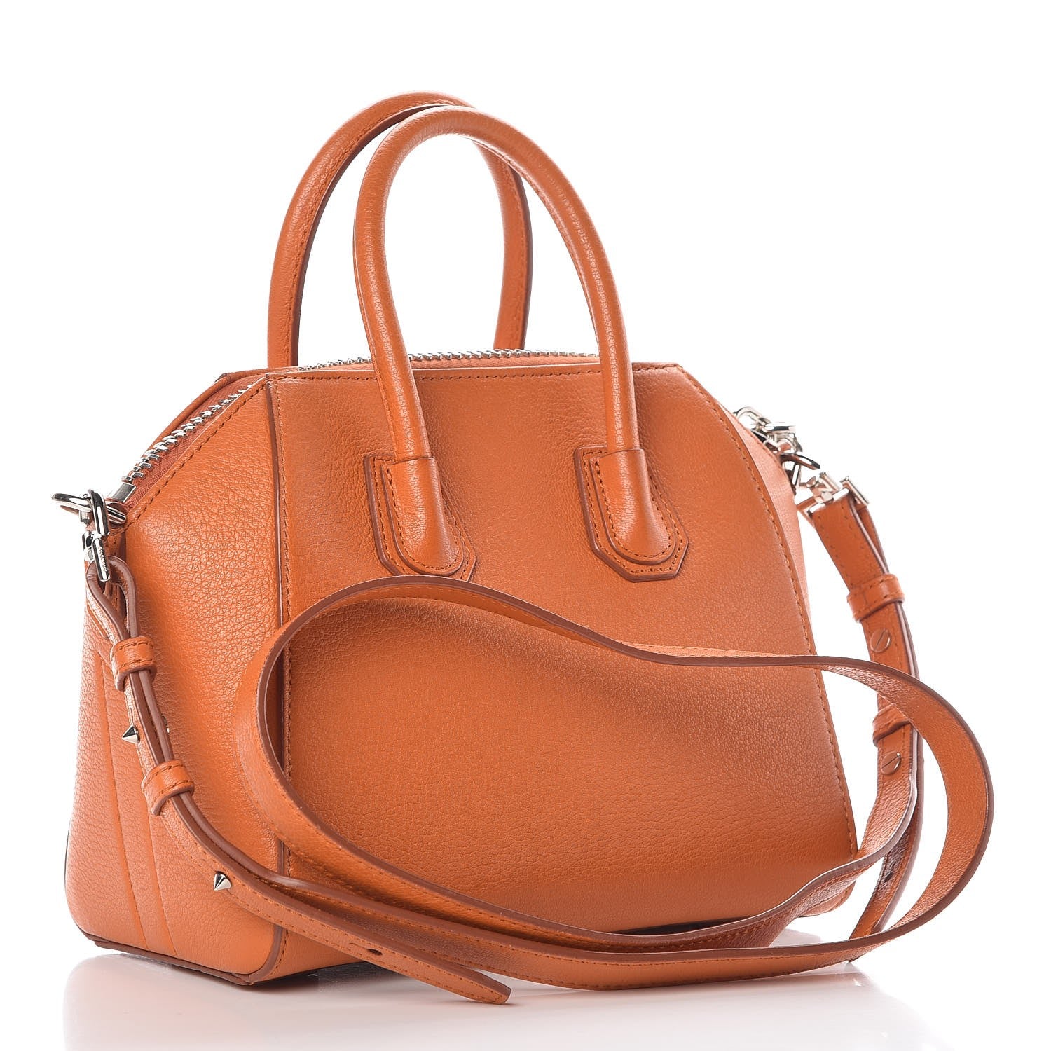 Givenchy Sugar Goatskin Mini Antigona Rust 3 of 10