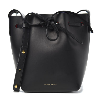 Mansur Gavriel Calfskin Mini Mini Bucket Bag Black Flamma 1 of 10