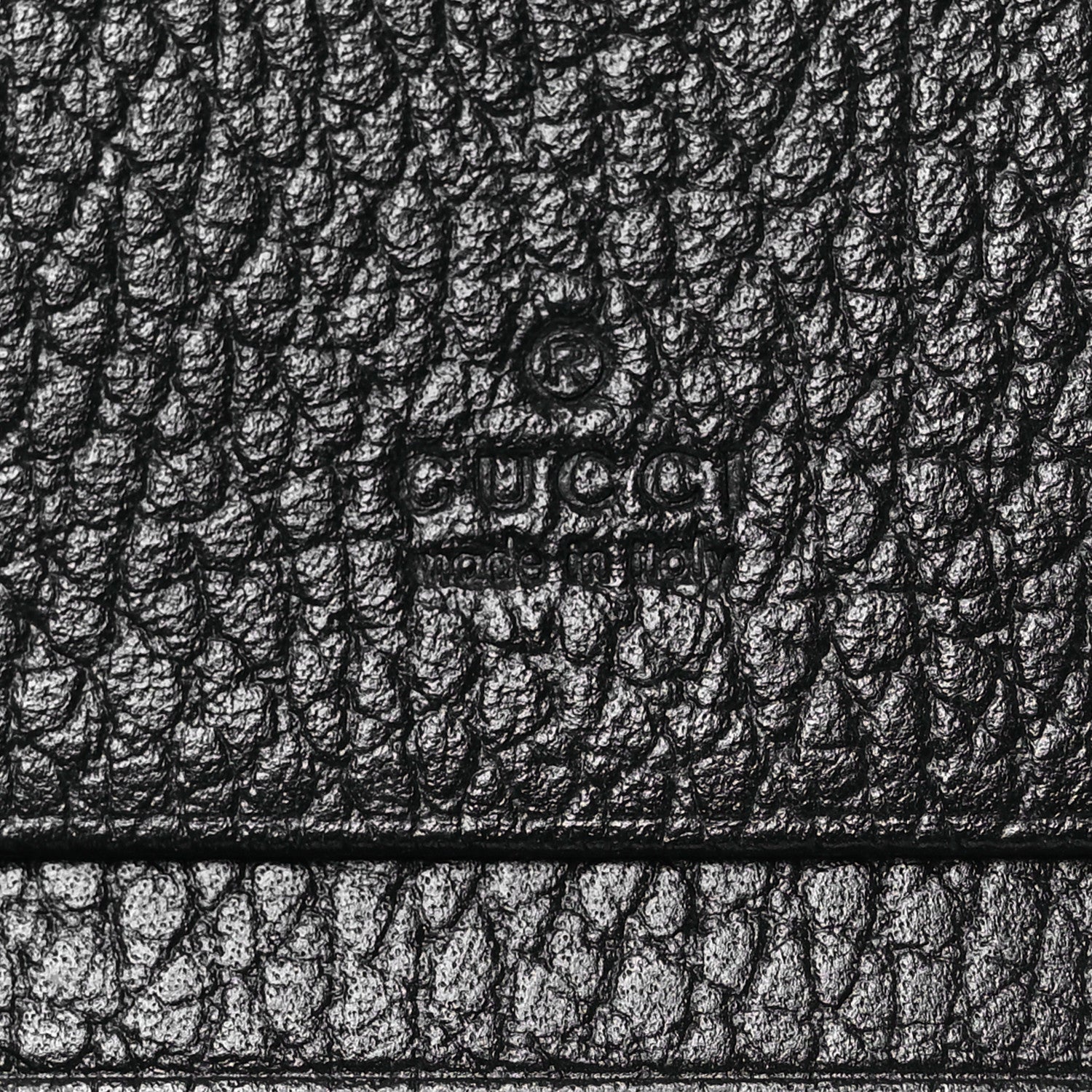 Gucci Dollar Calfskin GG Supreme Monogram GG Marmont Card Case Black Beige Ebony 9 of 12