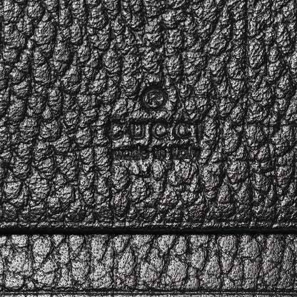 Gucci Dollar Calfskin GG Supreme Monogram GG Marmont Card Case Black Beige Ebony 9 of 12