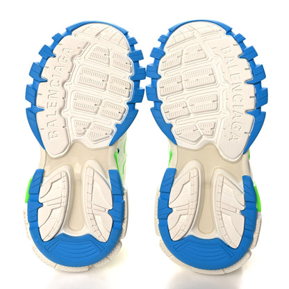Balenciaga Mesh Rubber Womens Track Sneakers 38 White Green Blue 6 of 8