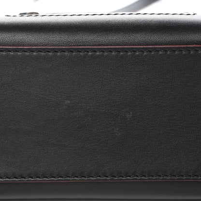 Celine Smooth Calfskin Nano Luggage Black Red 15 of 16