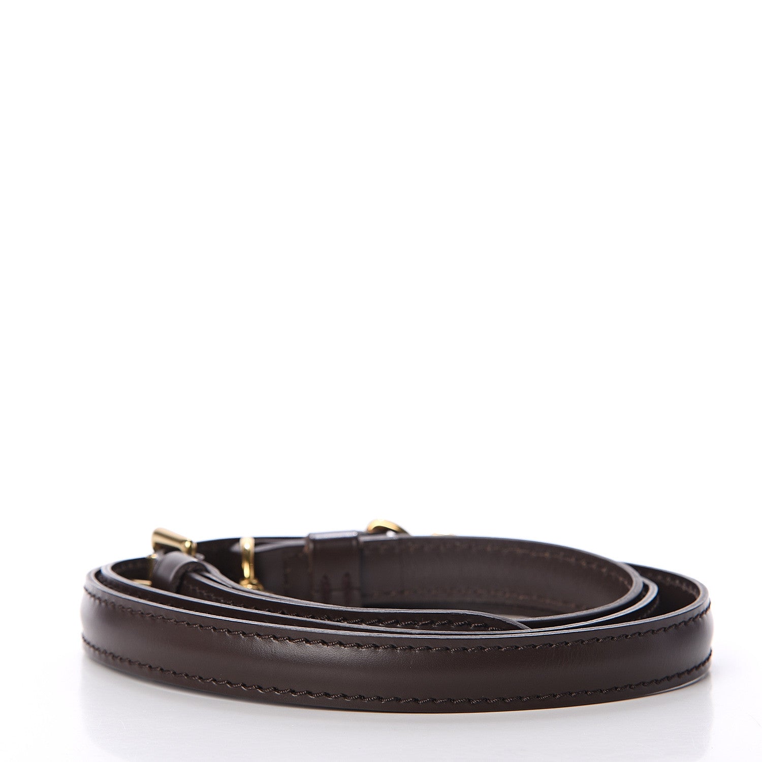Louis Vuitton Calfskin 16mm Adjustable Shoulder Strap Brown 2 of 2