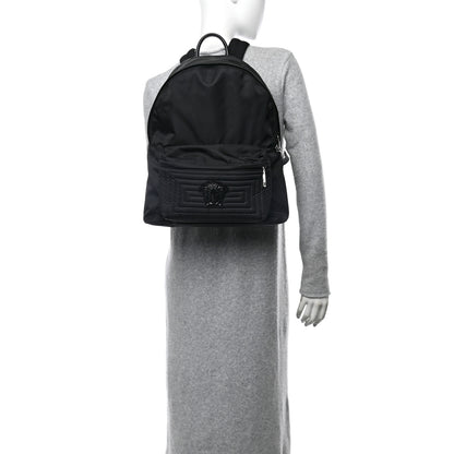 Versace Nylon Palazzo Medusa Backpack Black 2 of 9