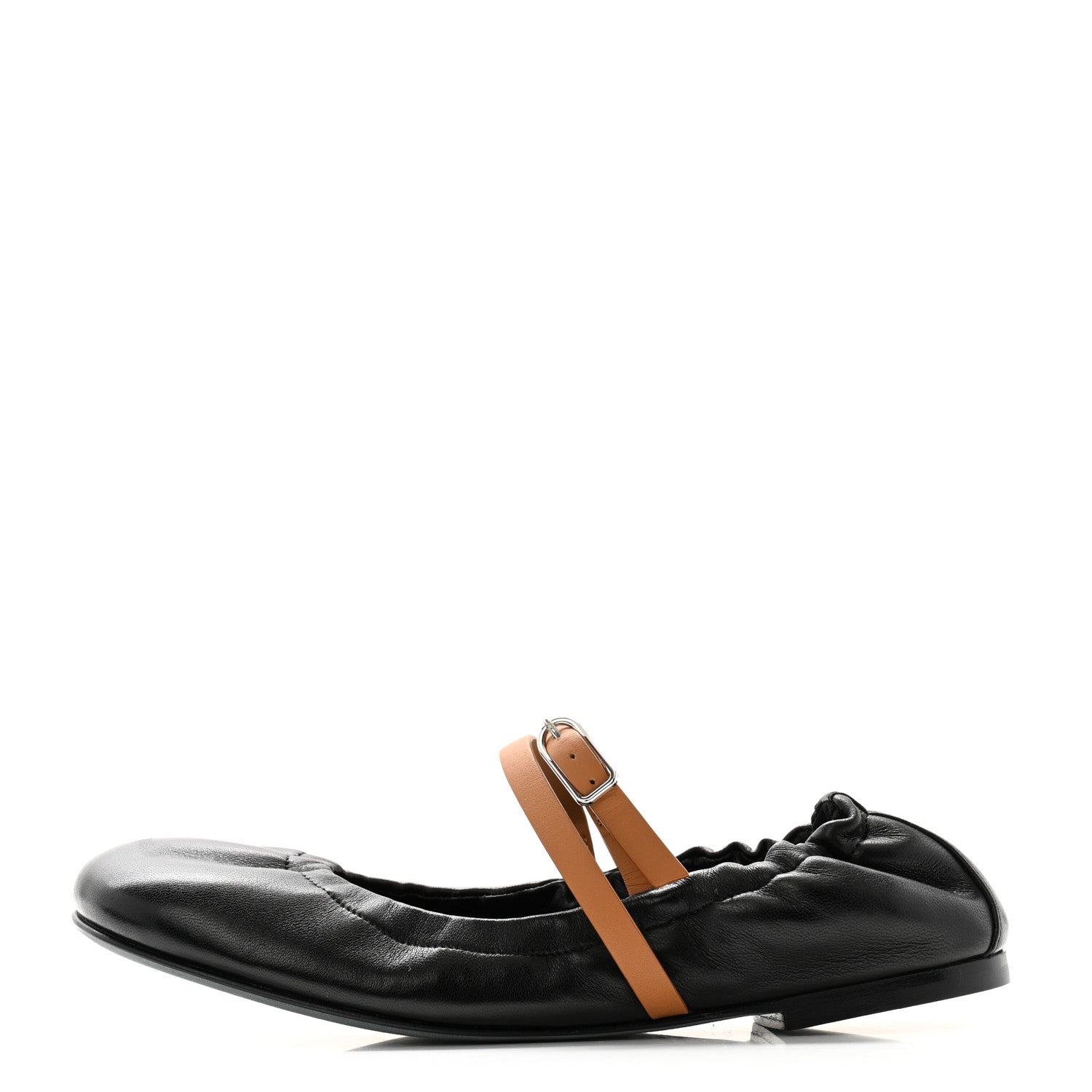 Hermes Nappa Jolly Ballet Flats 36 Black Naturel 1 of 8