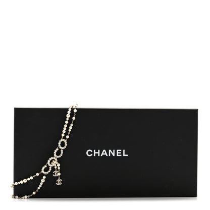 Chanel Pearl Crystal Coco Double Strand Belt Pearly White 5 of 5