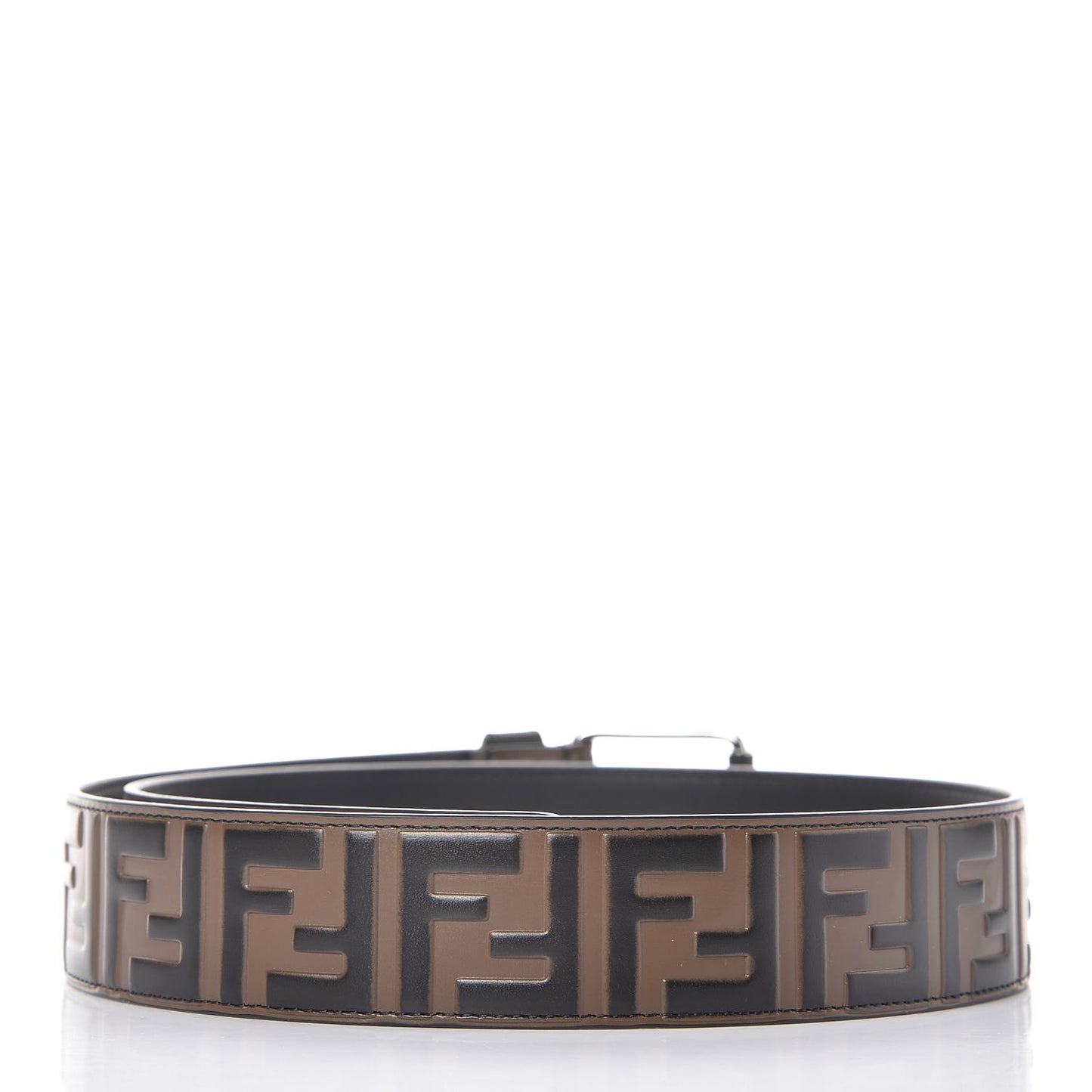 Vitello Century Bi-Color FF 1974 Embossed Belt 90 36 Maya Black
