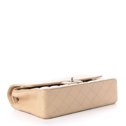 Chanel Caviar Quilted Medium Double Flap Beige Clair 4 of 17