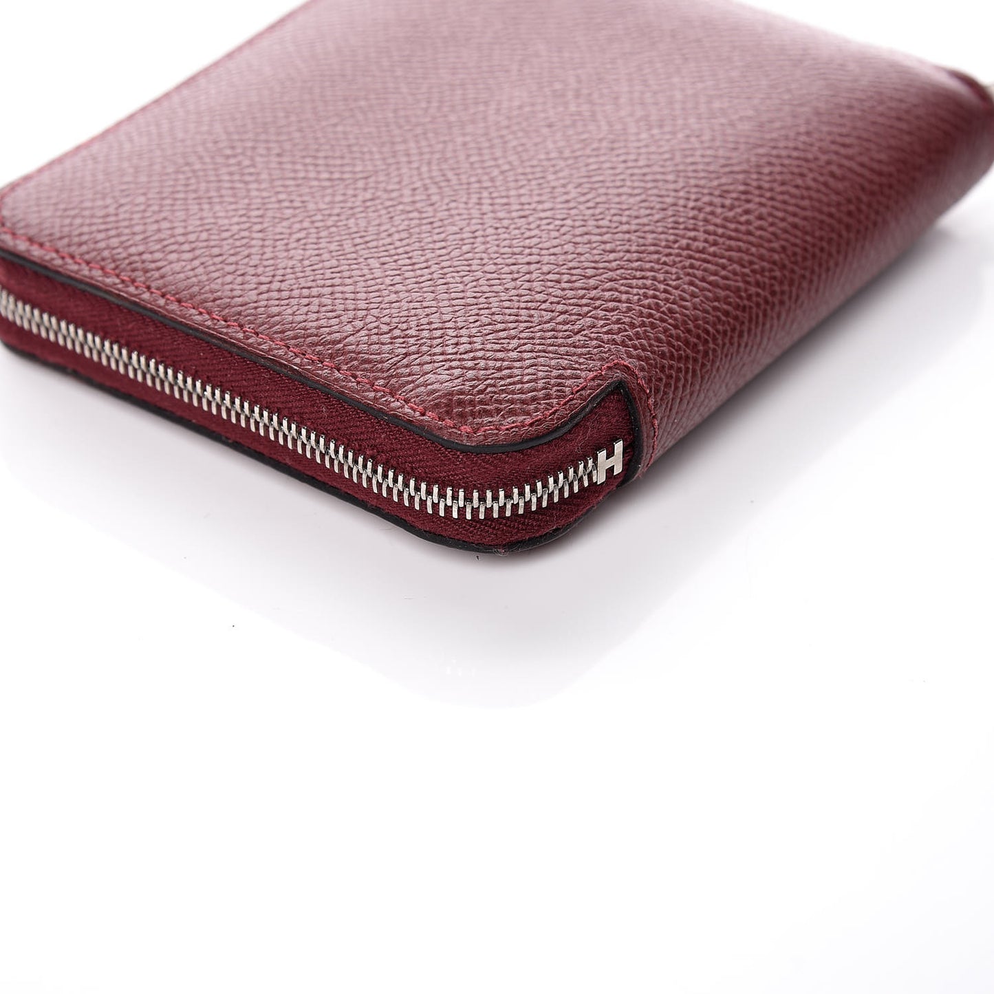 Epsom Silk'In Compact Wallet Rouge H Jaune Ambre Rose Ete