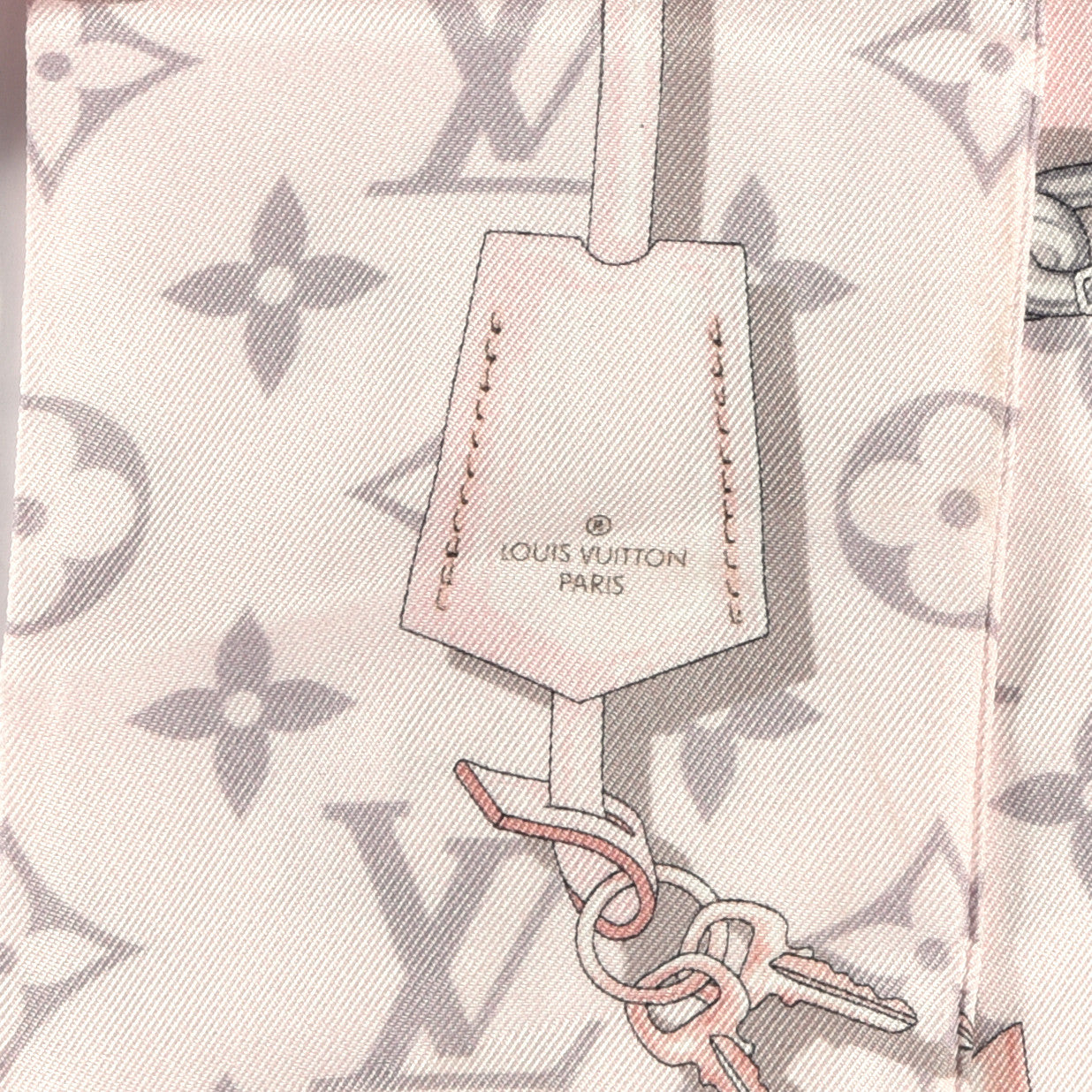 Silk Monogram Confidential Bandeau Light Pink
