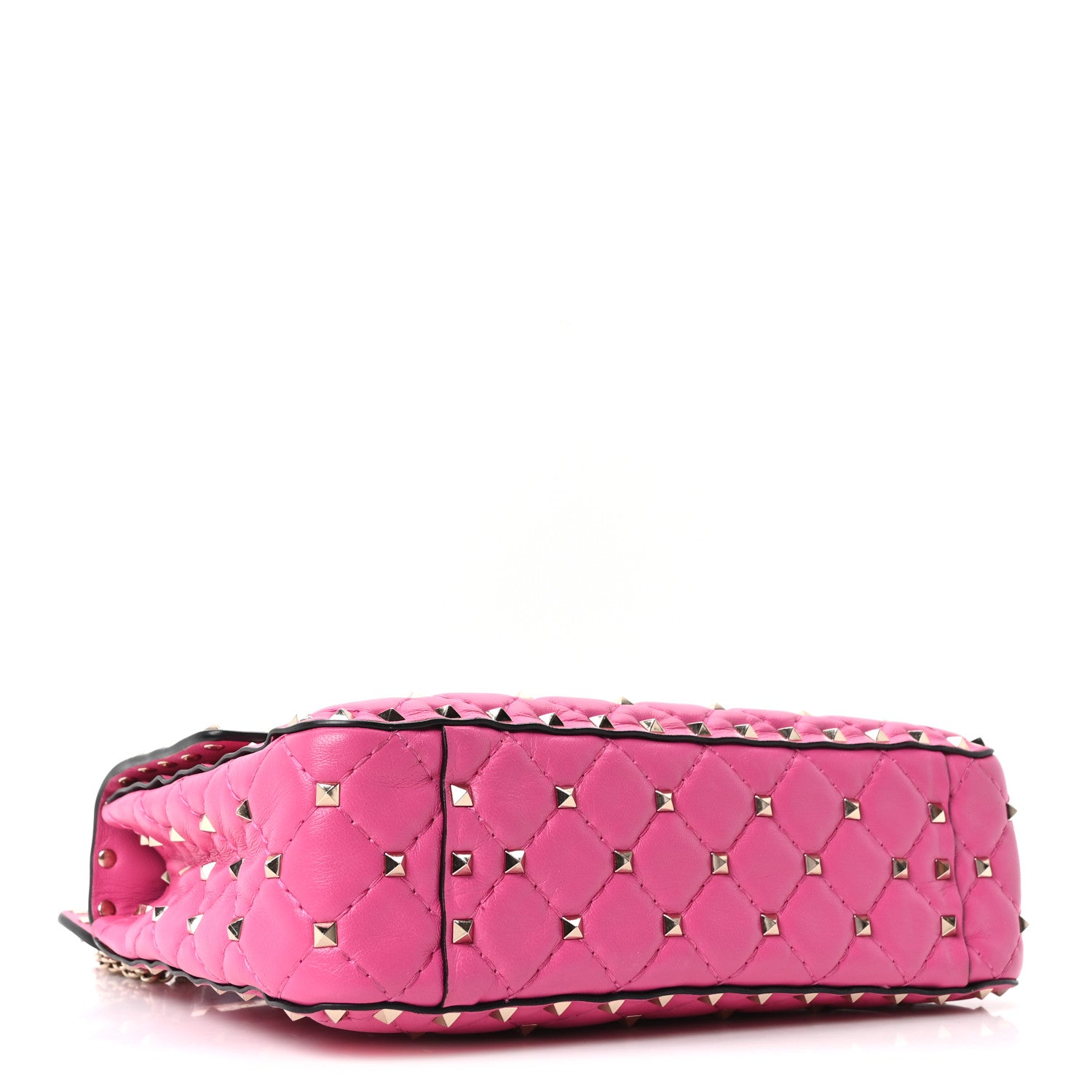 Valentino Garavani Nappa Medium Rockstud Spike Shoulder Bag Pink Orchid 4 of 9
