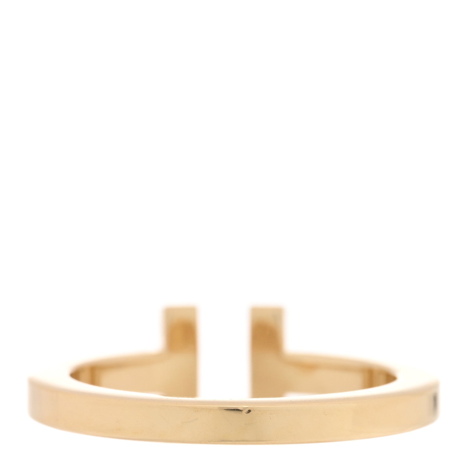 Tiffany 18K Yellow Gold T Square Ring 58 8.5 3 of 4