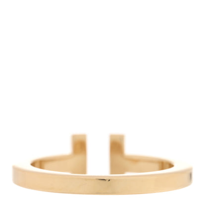 Tiffany 18K Yellow Gold T Square Ring 58 8.5 3 of 4