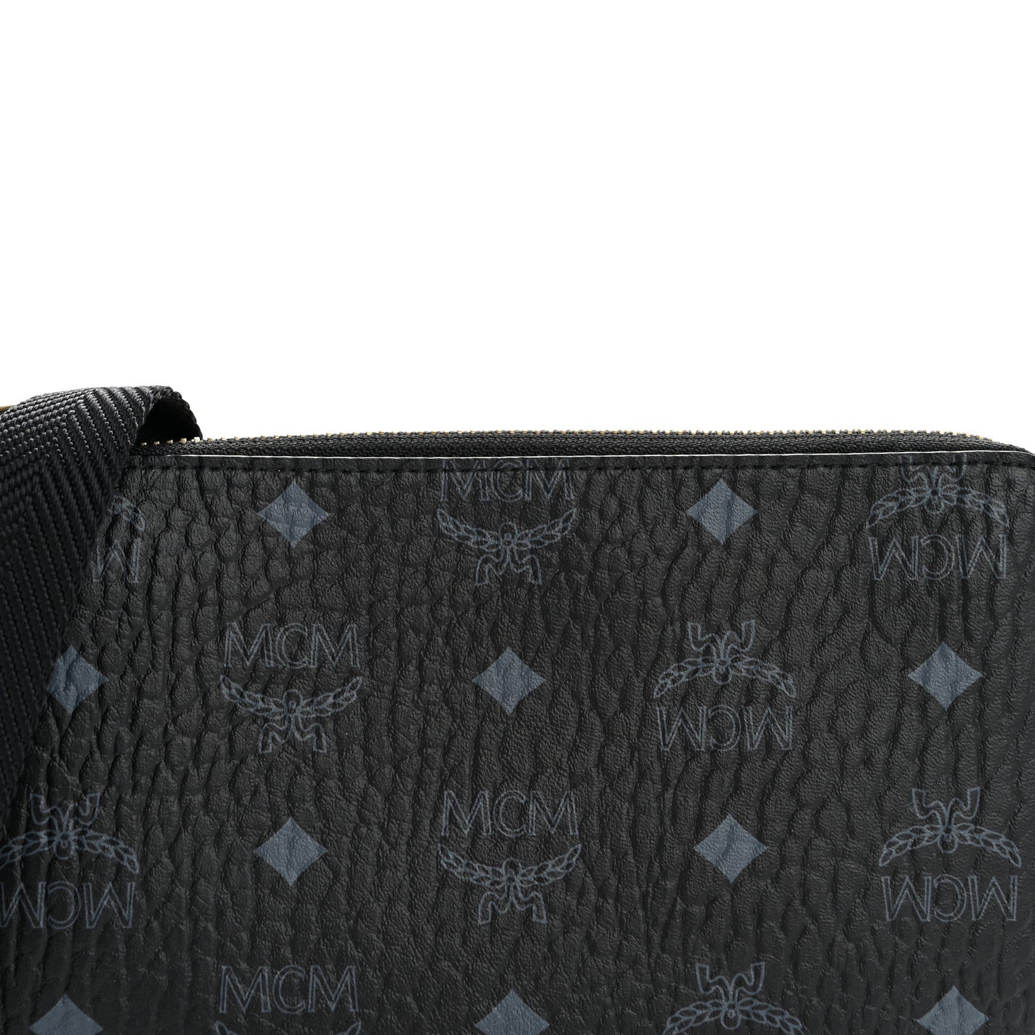 MCM Visetos Small Crossbody Pouch Black 9 of 12