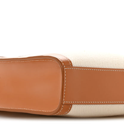 Celine Canvas Calfskin Mini Vertical Cabas Natural Tan 10 of 14