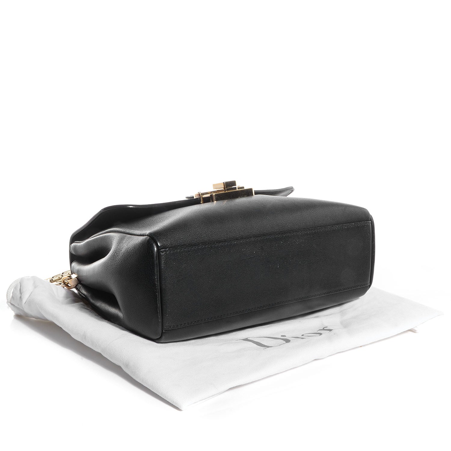 Christian Dior Calfskin Small Diorling Black 4 of 8