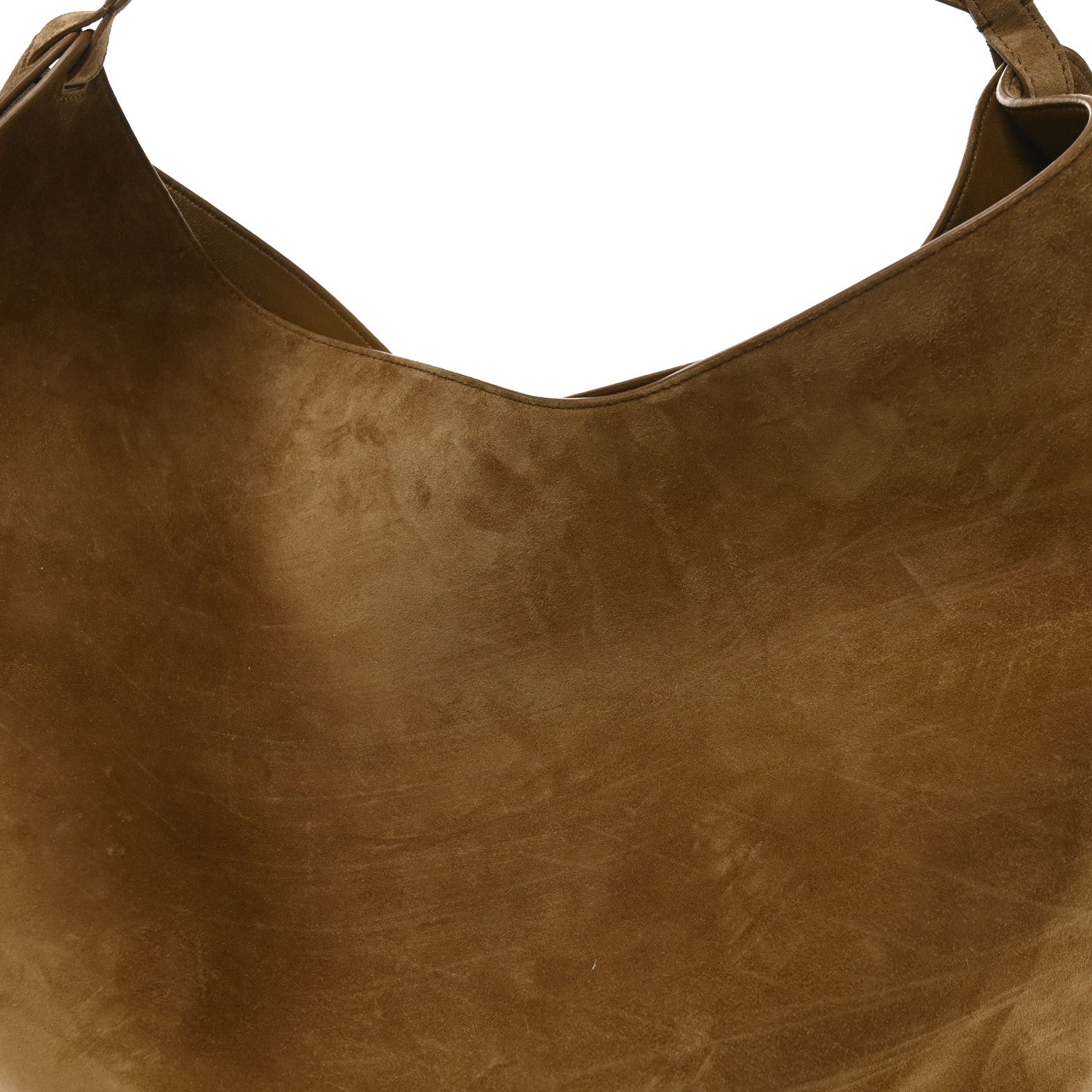 Khaite Suede Calfskin Medium Lotus Tote Mud 8 of 10