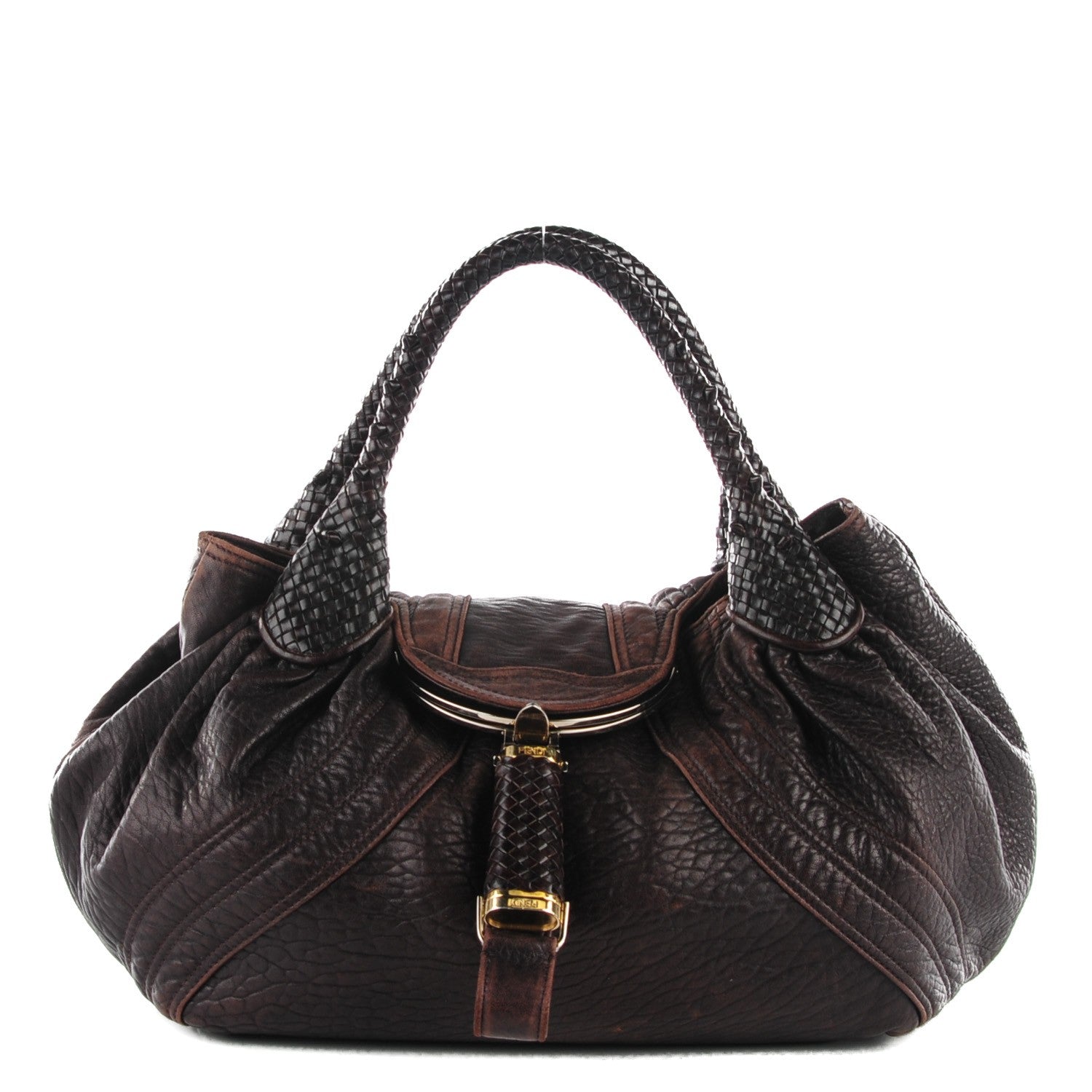 Fendi Nappa Spy Chocolate 1 of 8
