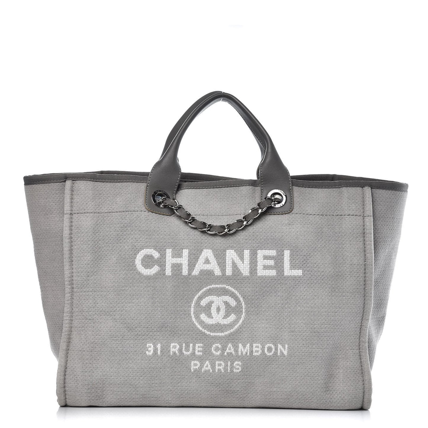 Canvas Large Deauville Tote Grey