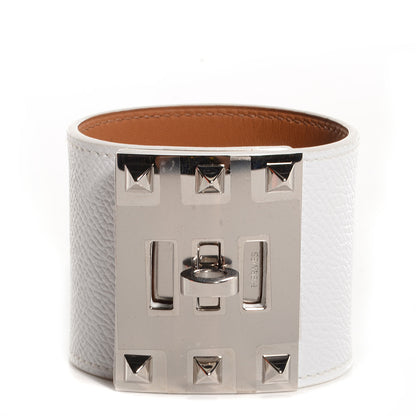 Hermes Epsom Extreme Kelly Bracelet Small White 1 of 7