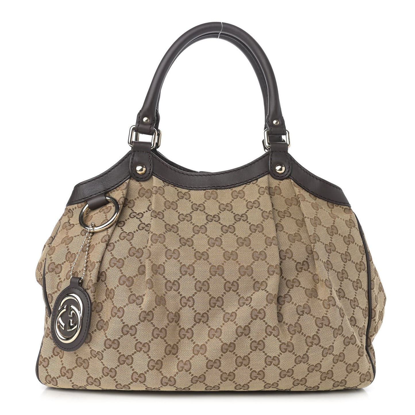 Monogram Medium Sukey Tote Dark Brown